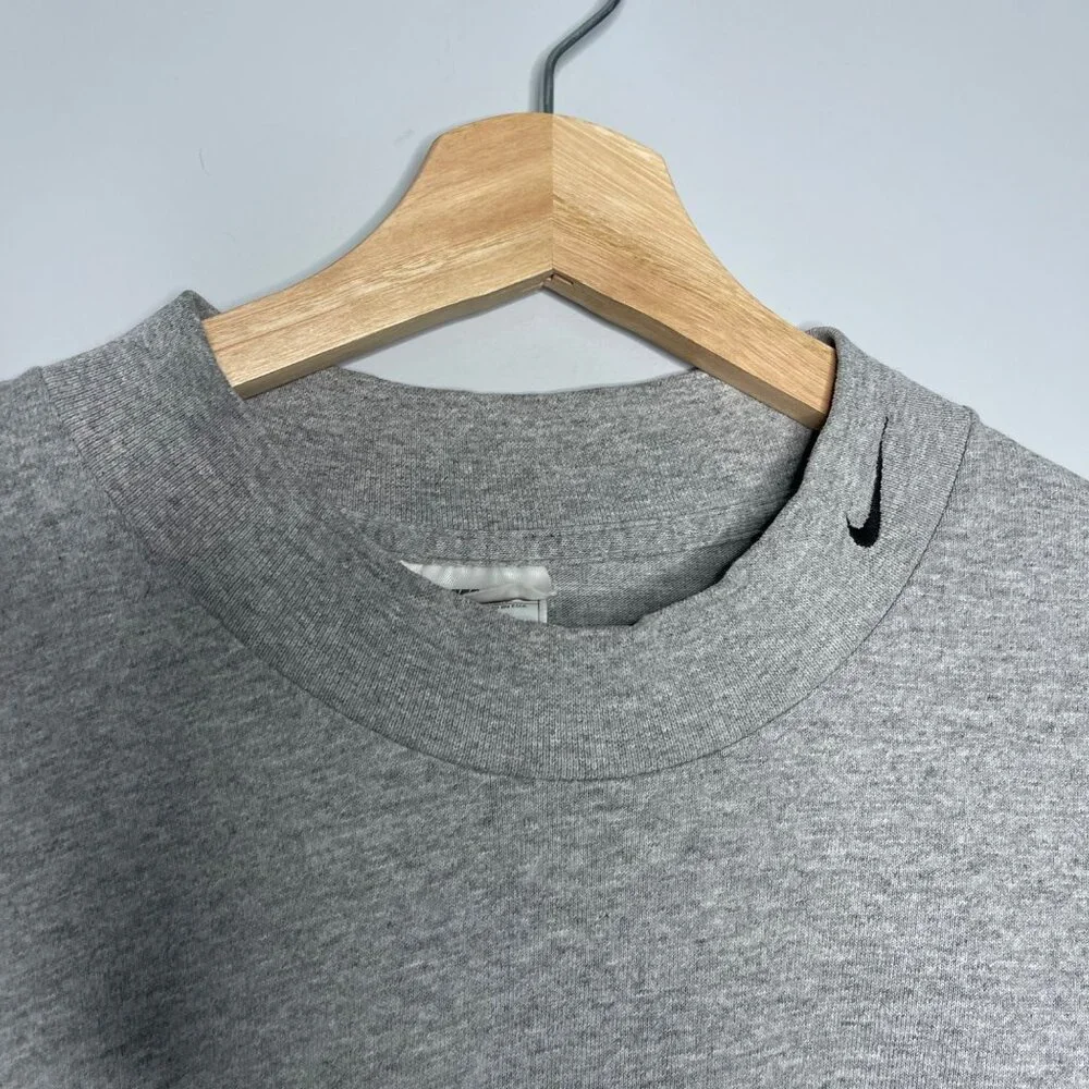 Mens Large Grey Nike Long sleeve‎ tee t shirt